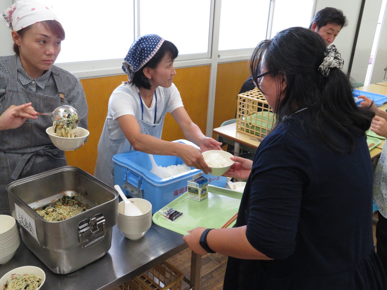 那珂川北中学校 給食試食会