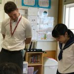 那珂川北中学校 研究授業の様子