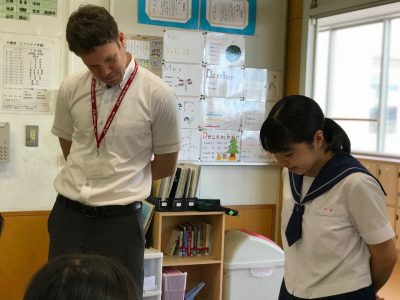 那珂川北中学校 研究授業の様子