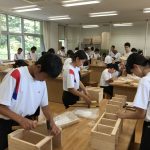 那珂川北中学校 研究授業の様子