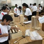 那珂川北中学校 研究授業の様子