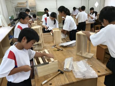 那珂川北中学校 研究授業の様子