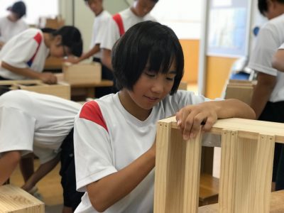 那珂川北中学校 研究授業の様子