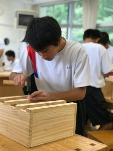 那珂川北中学校 研究授業の様子