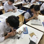 那珂川北中学校 研究授業の様子