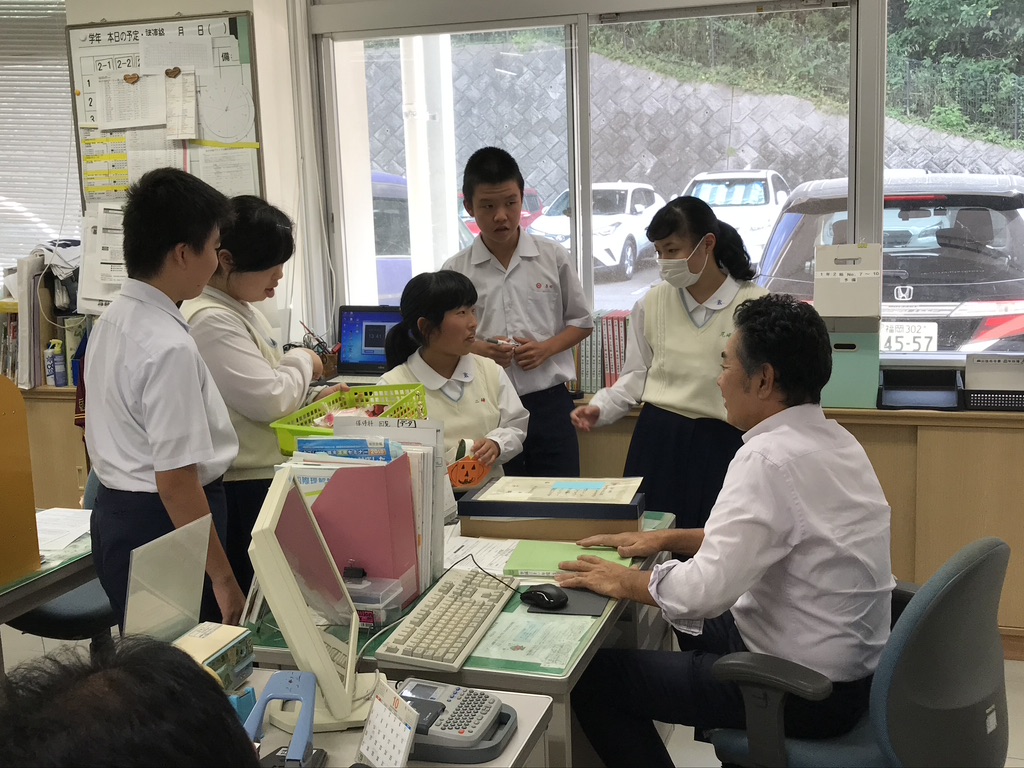 那珂川北中学校 そよかぜ学級のクッキー販売