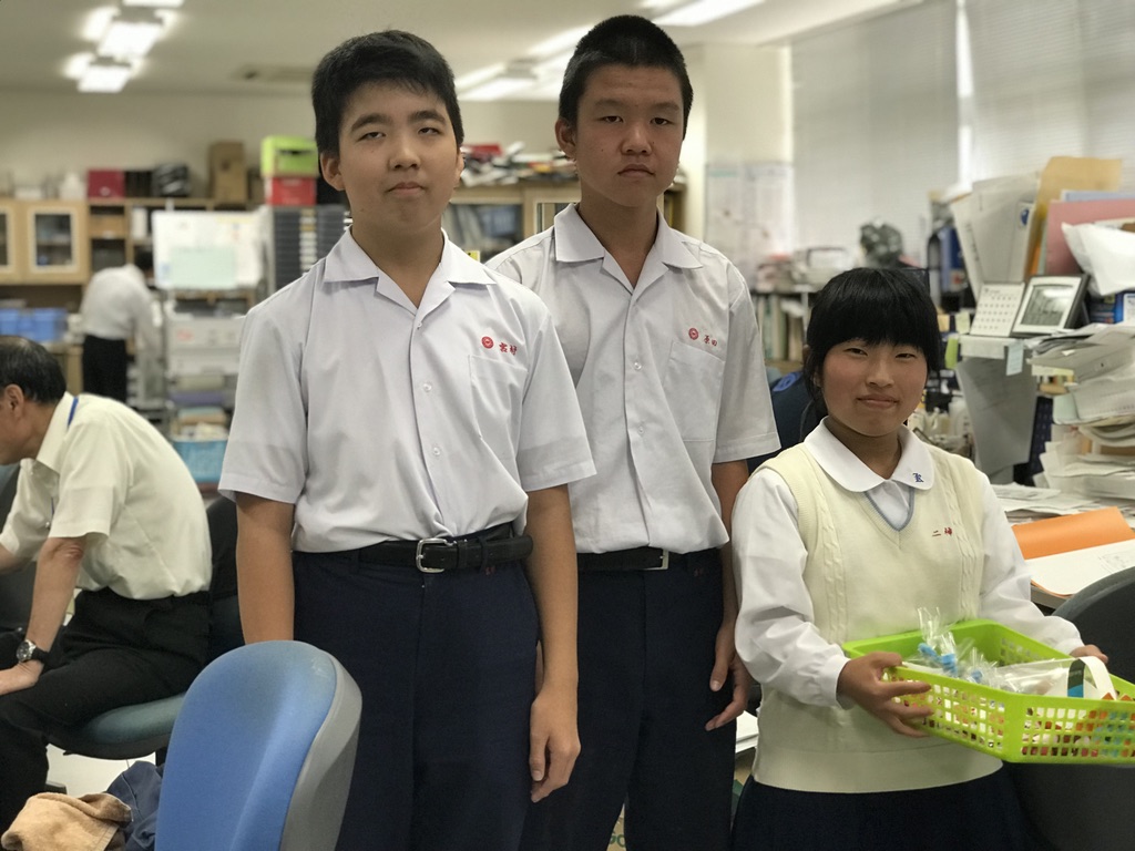 那珂川北中学校 そよかぜ学級のクッキー販売