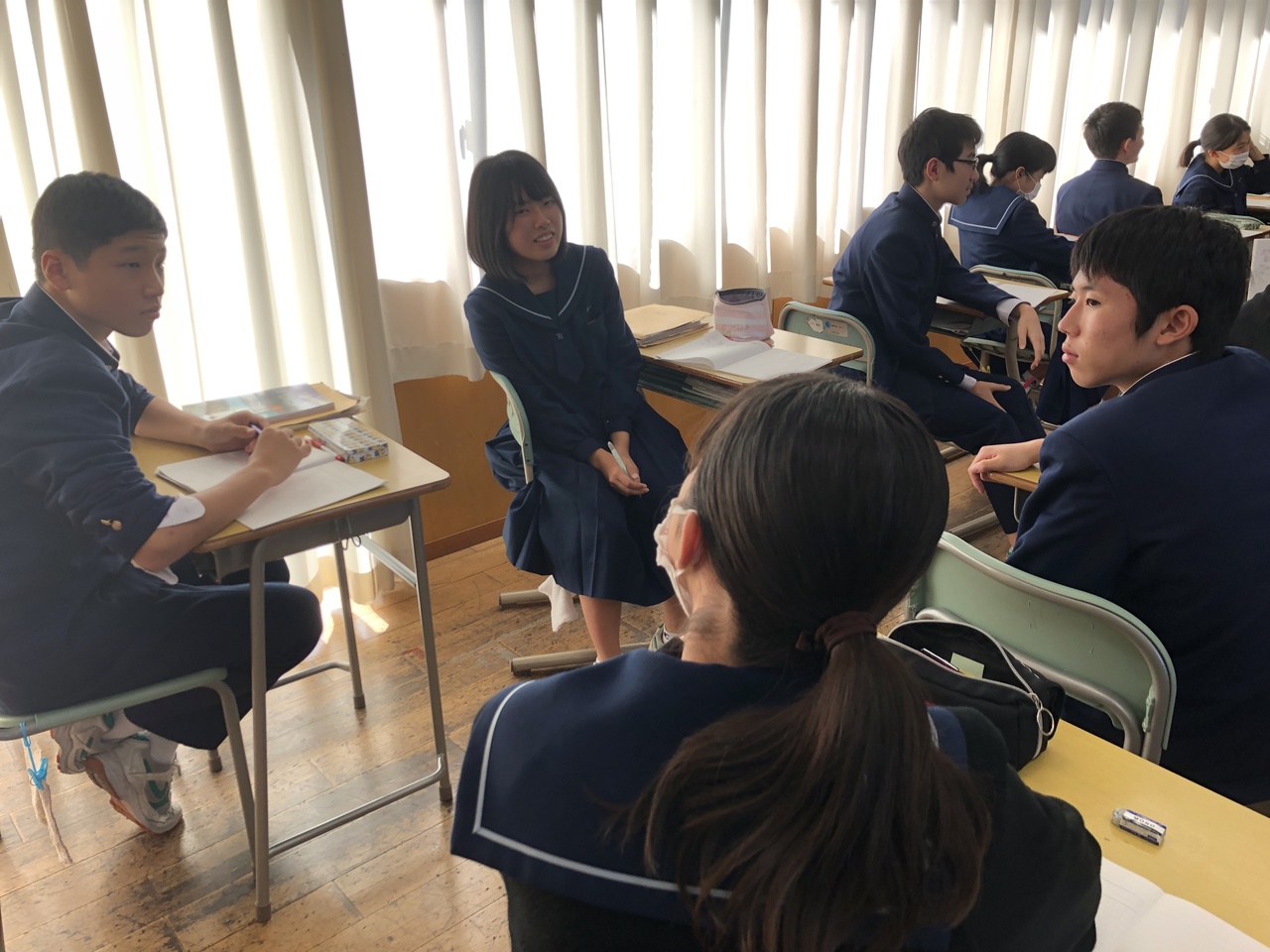 那珂川北中学校 高井教諭の研究授業