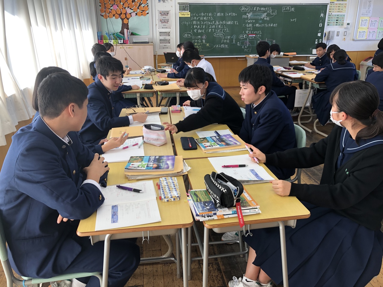 那珂川北中学校 高井教諭の研究授業