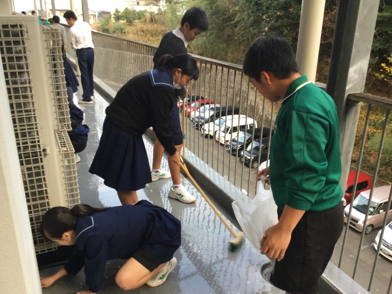 那珂川北中学校 校内清掃ボランティア