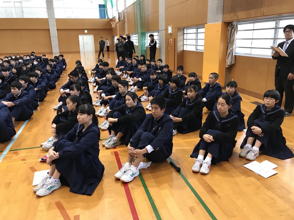 那珂川北中学校 生徒会・任命・認証・交代式
