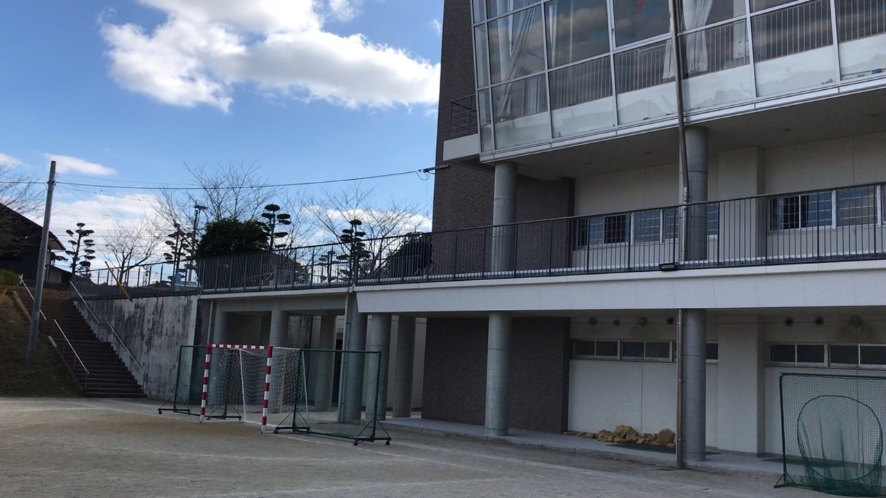 那珂川北中学校 北風走練習風景