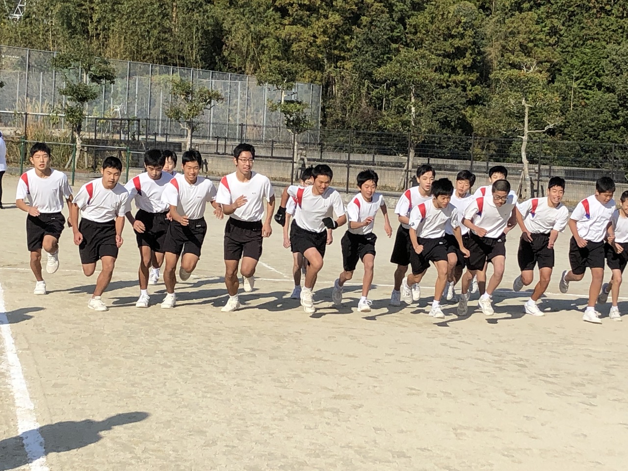 那珂川北中学校 北風走
