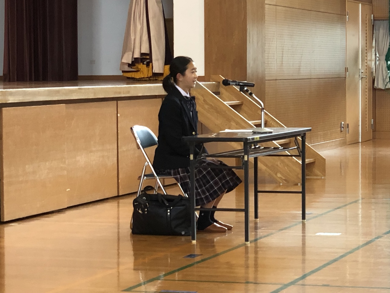 那珂川北中学校 卒業生による講演会