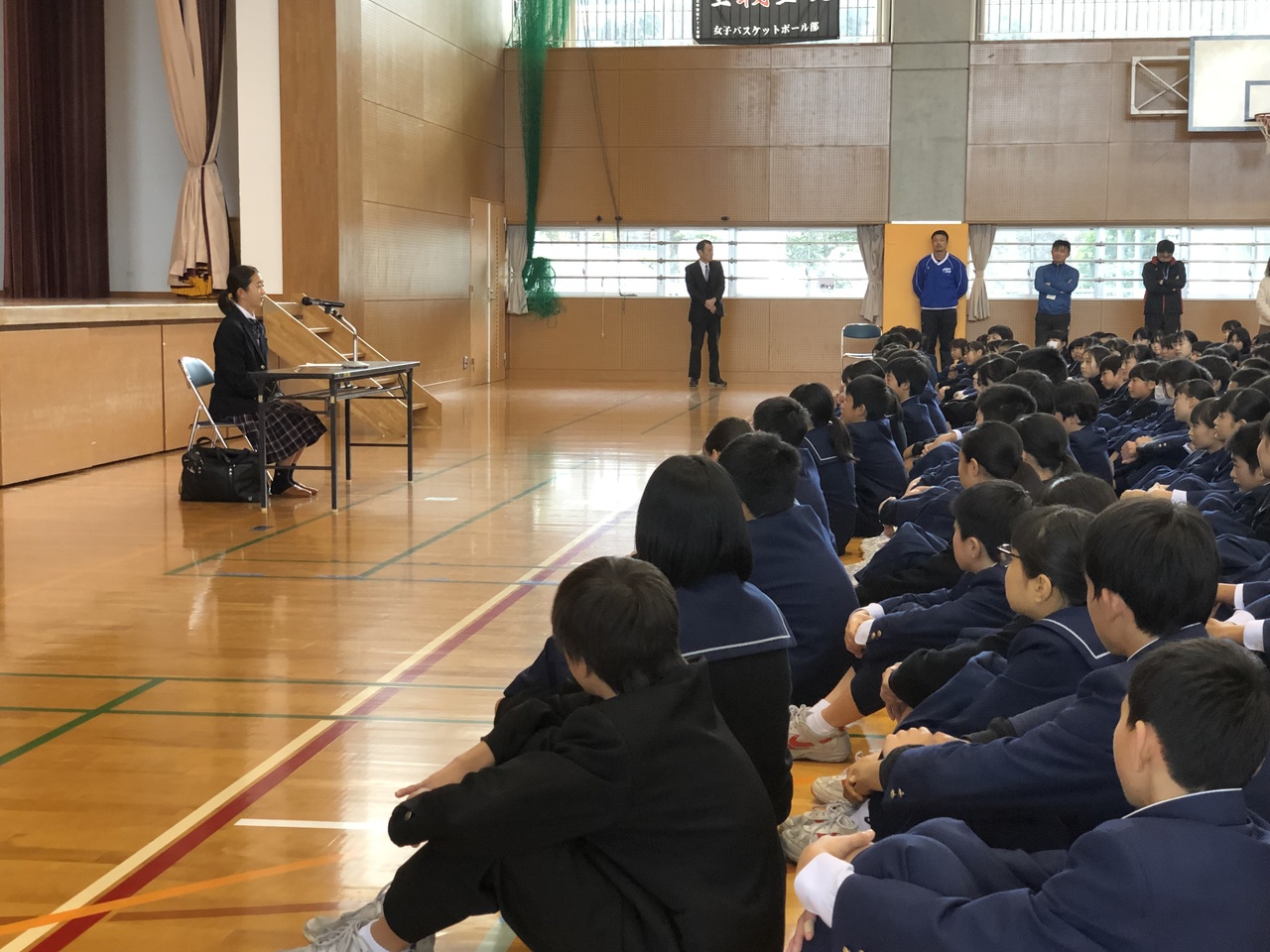 那珂川北中学校 卒業生による講演会