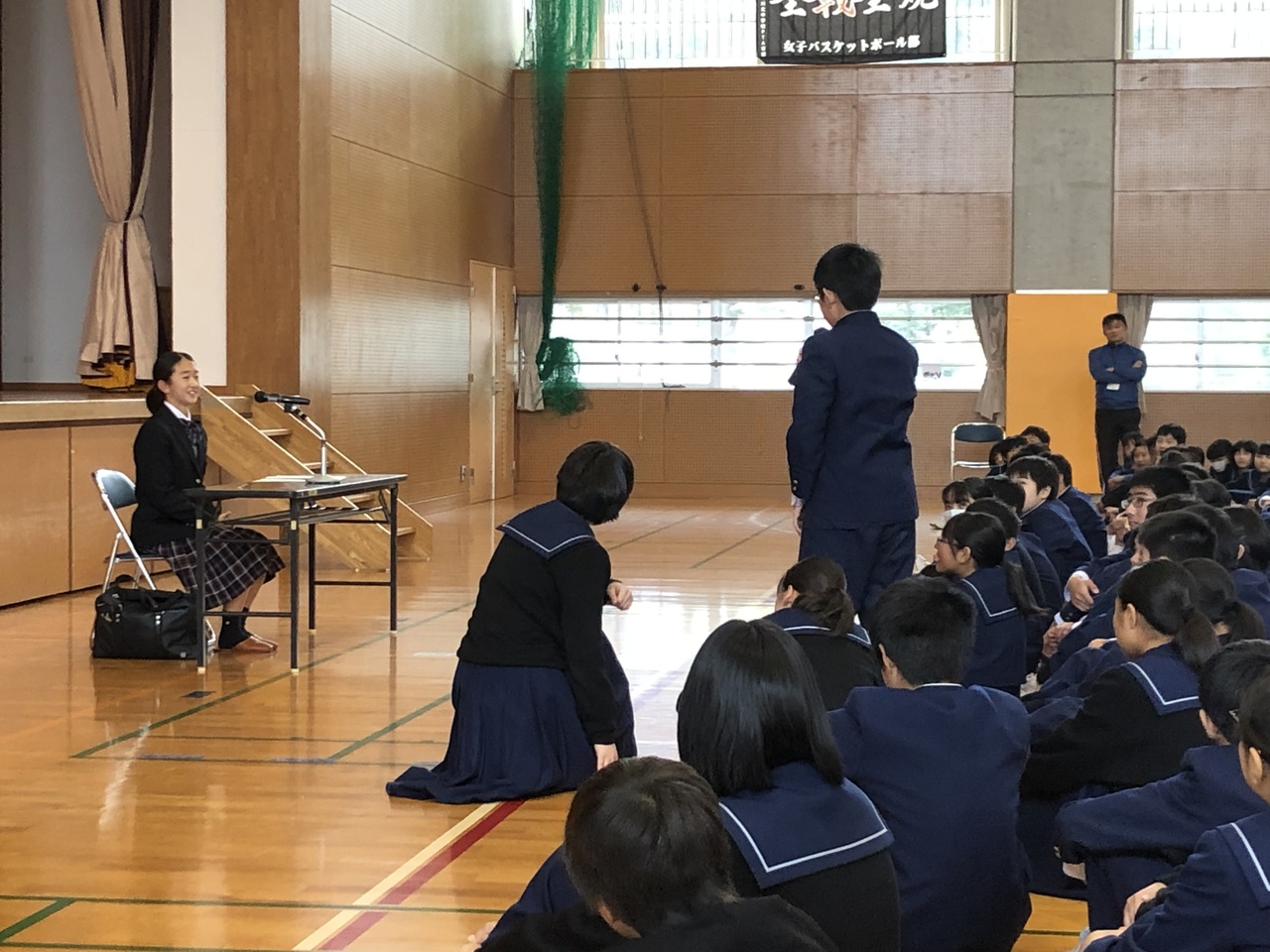 那珂川北中学校 卒業生による講演会