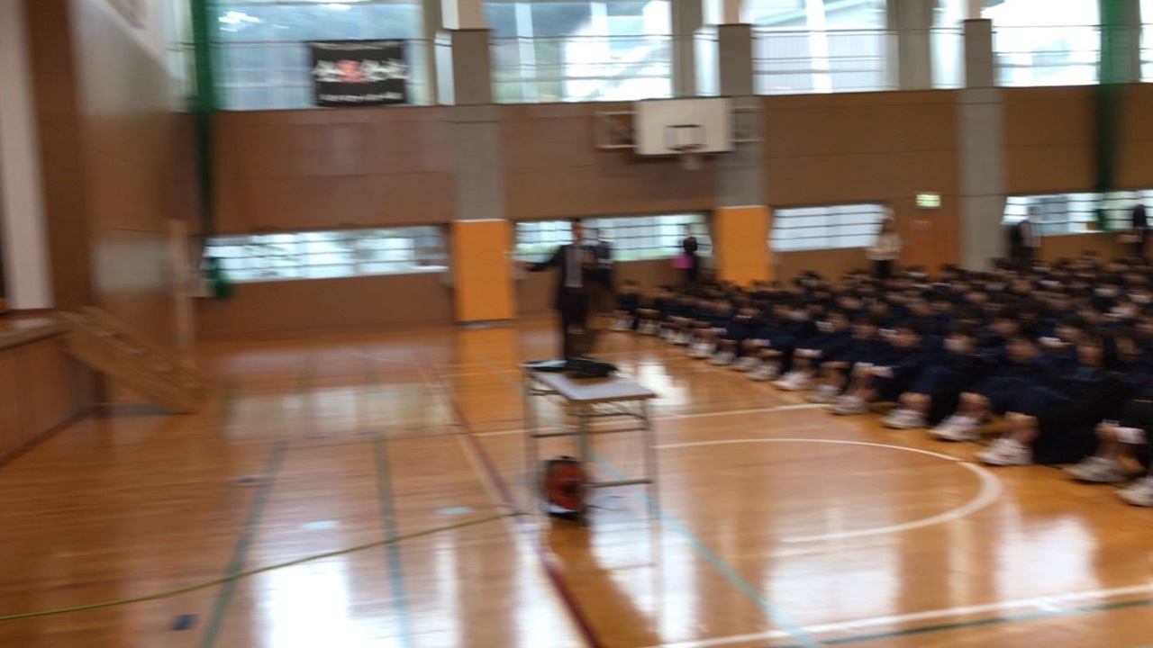 那珂川北中学校 ３学期始業式