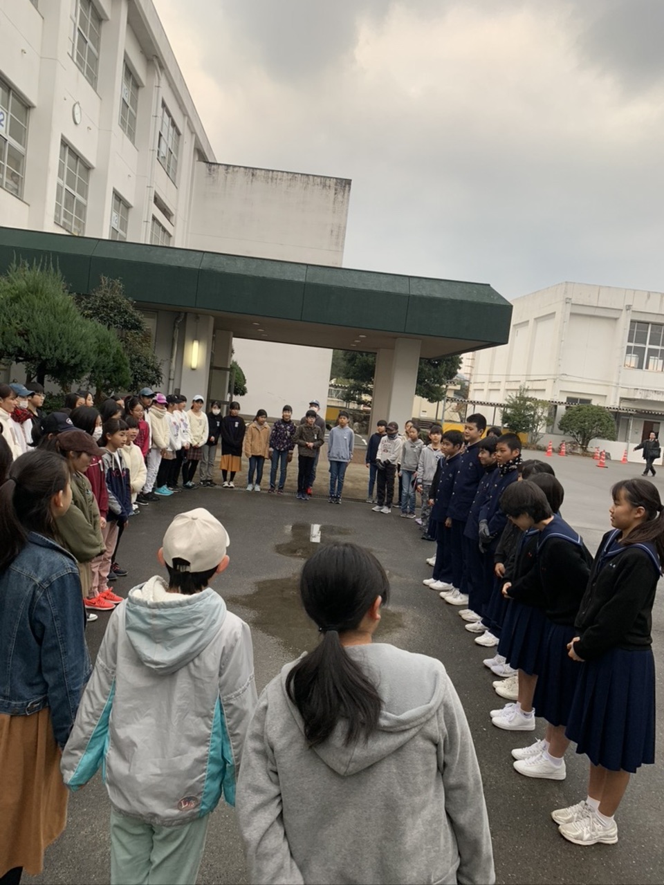 那珂川北中学校 あいさつ運動