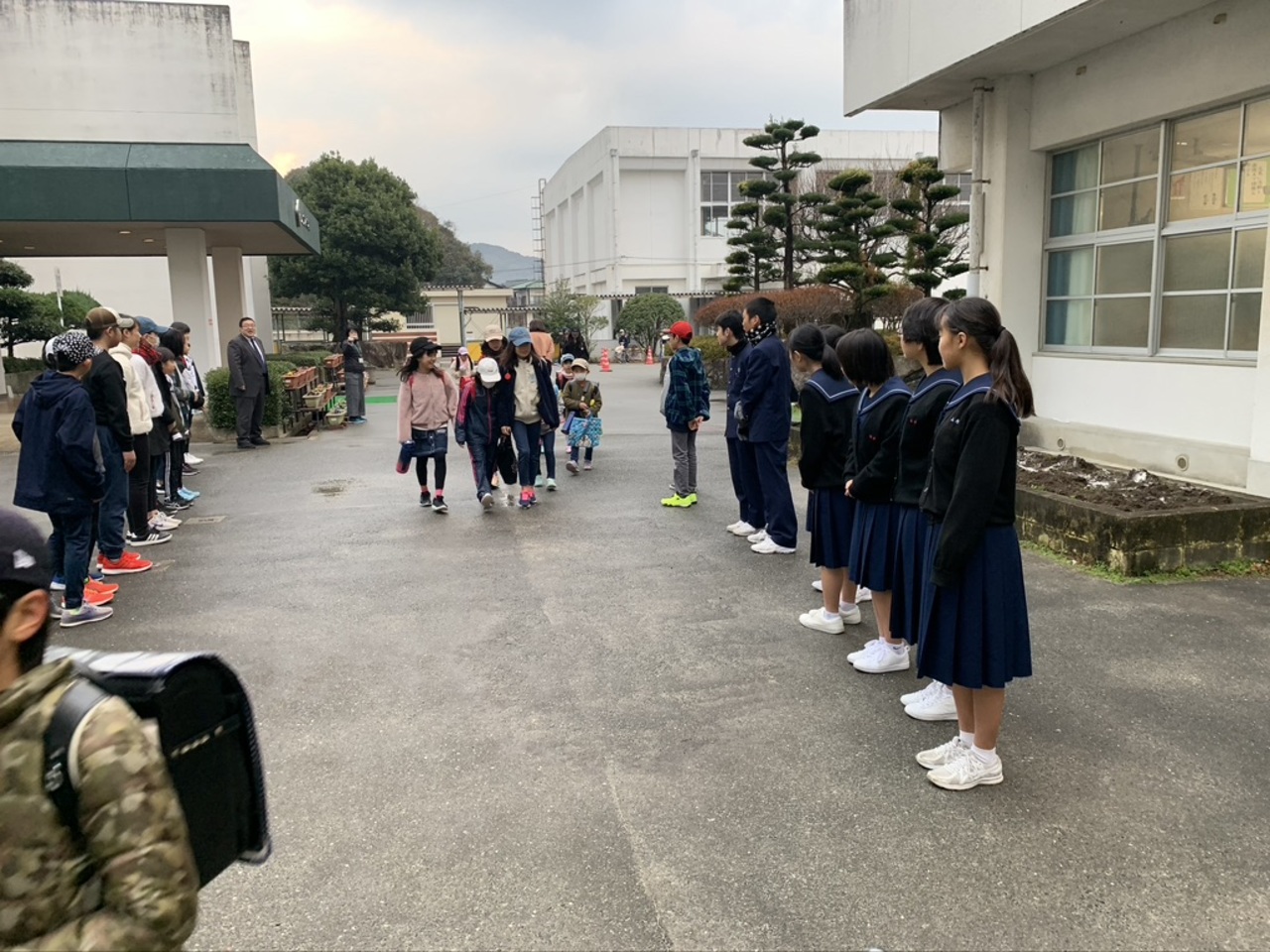 那珂川北中学校 あいさつ運動