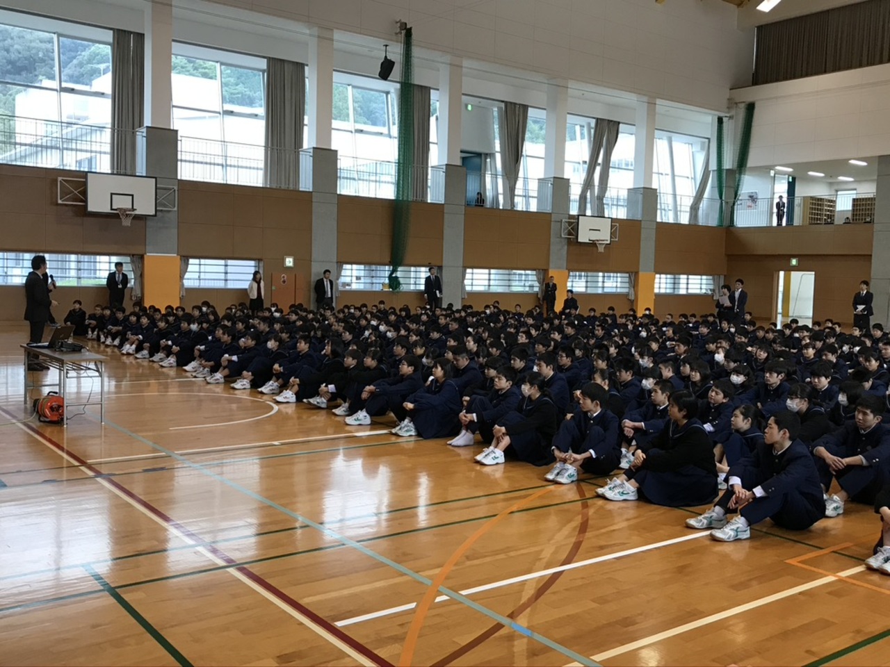 那珂川北中学校 ３学期始業式