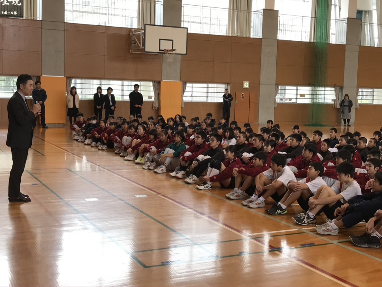 那珂川北中学校 ３学期始業式