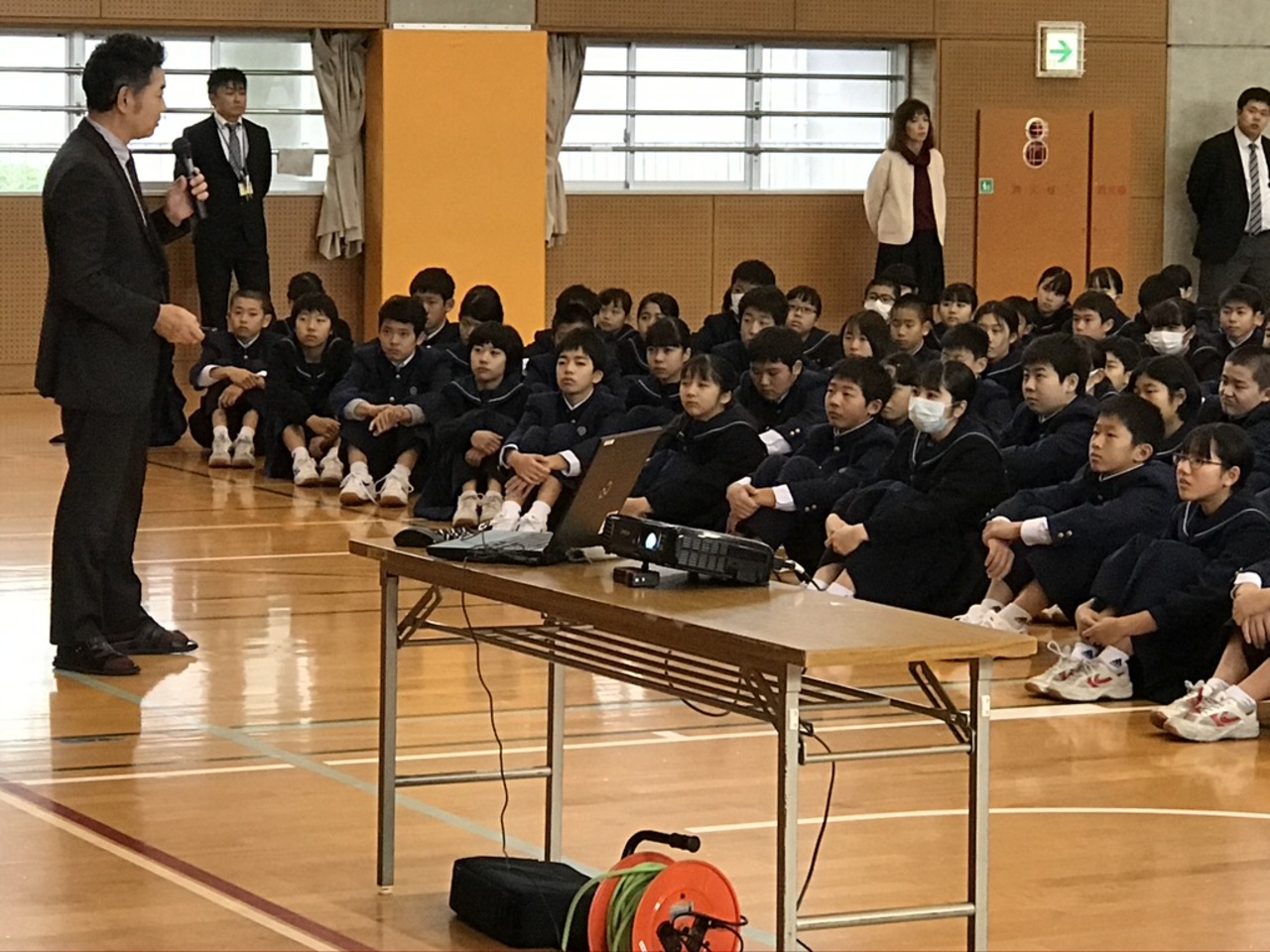 那珂川北中学校 ３学期始業式