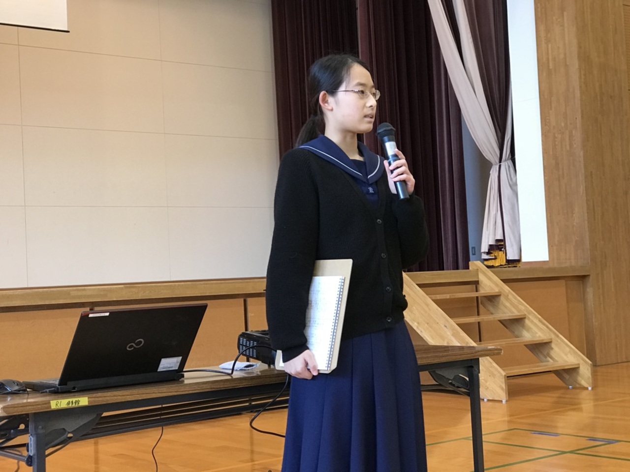 那珂川北中学校 令和元年度２学期終業式