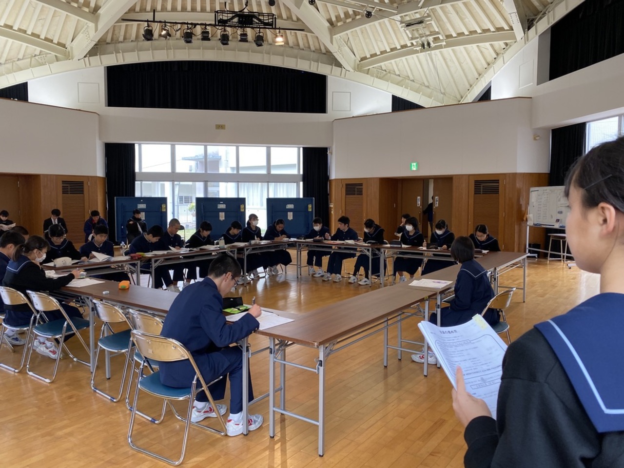那珂川北中学校 生徒会リーダー研修