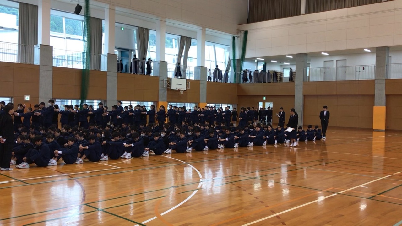 那珂川北中学校 ３学期始業式