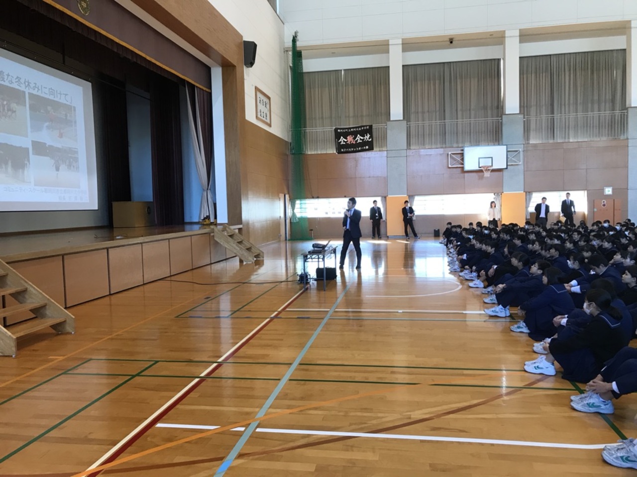 那珂川北中学校 令和元年度２学期終業式