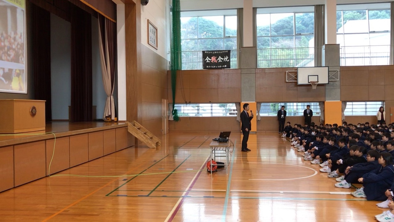 那珂川北中学校 ３学期始業式
