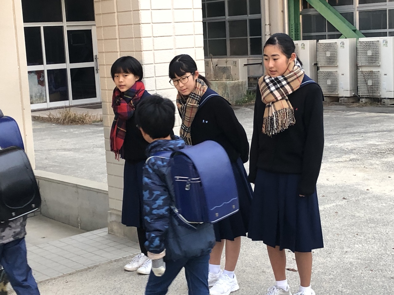 那珂川北中学校 あいさつ運動