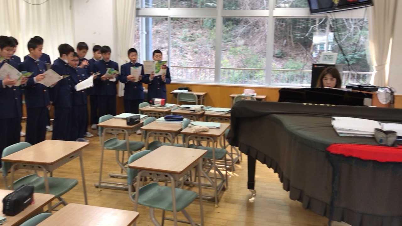 那珂川北中学校 進路学習会、授業参観