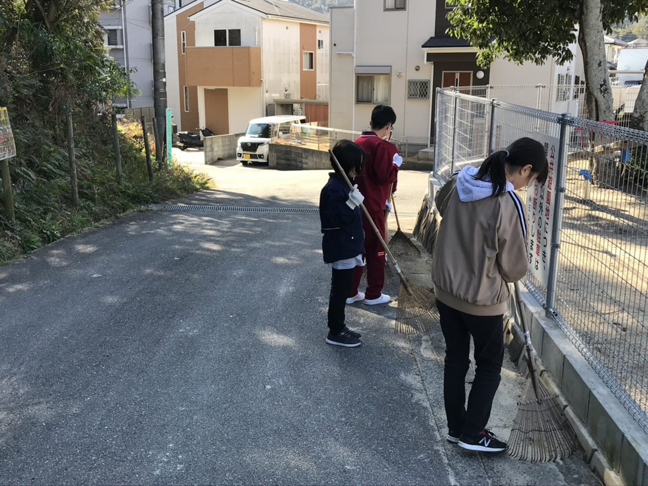 那珂川北中学校　小中合同クリーン作戦