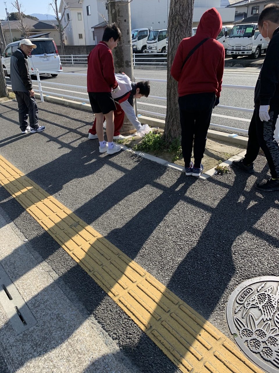 那珂川北中学校　小中合同クリーン作戦