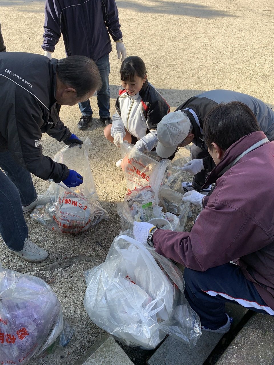 那珂川北中学校　小中合同クリーン作戦