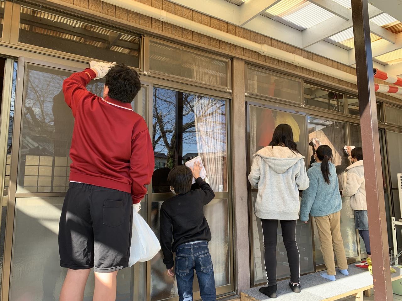 那珂川北中学校　小中合同クリーン作戦