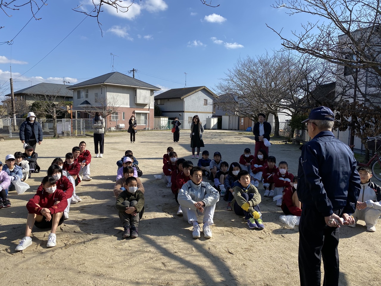 那珂川北中学校　小中合同クリーン作戦