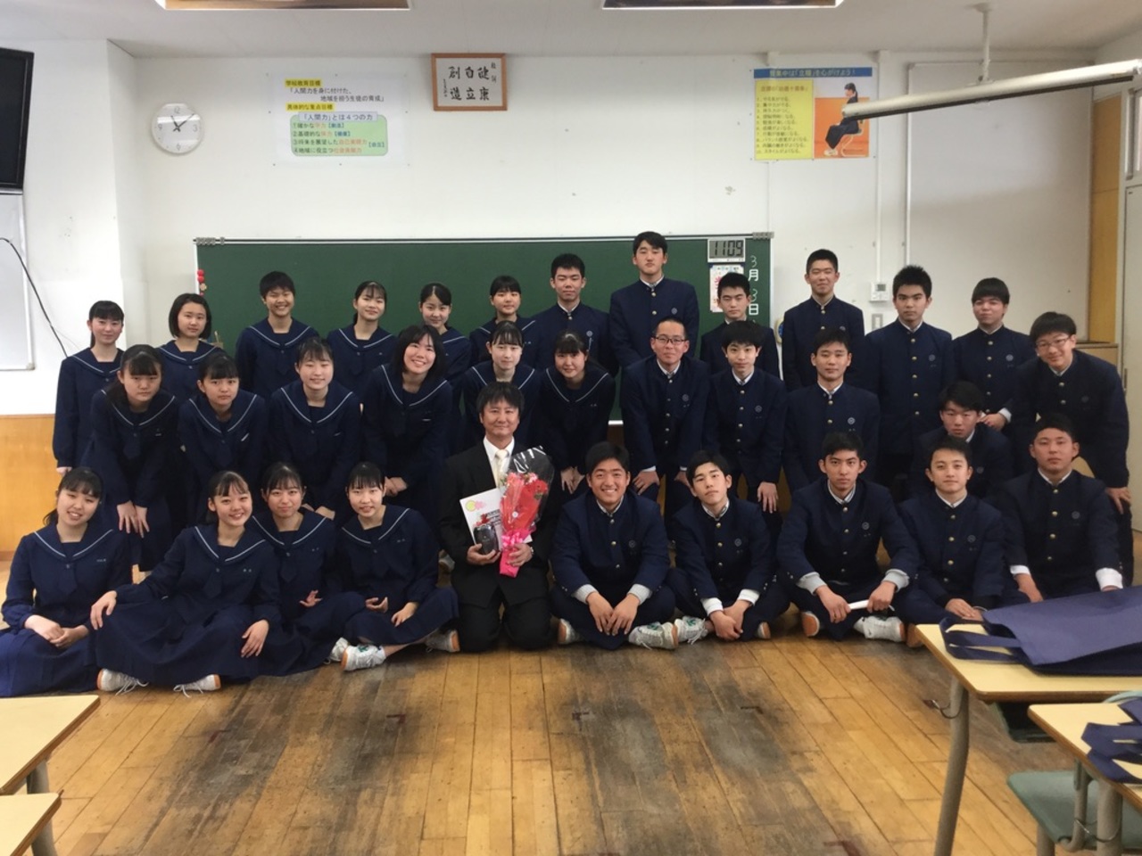 那珂川北中学校 第16回卒業証書授与式