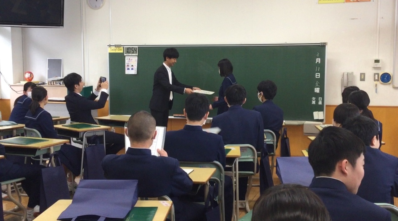 那珂川北中学校 第16回卒業証書授与式
