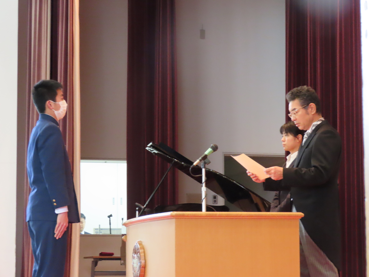 那珂川北中学校 第16回卒業証書授与式