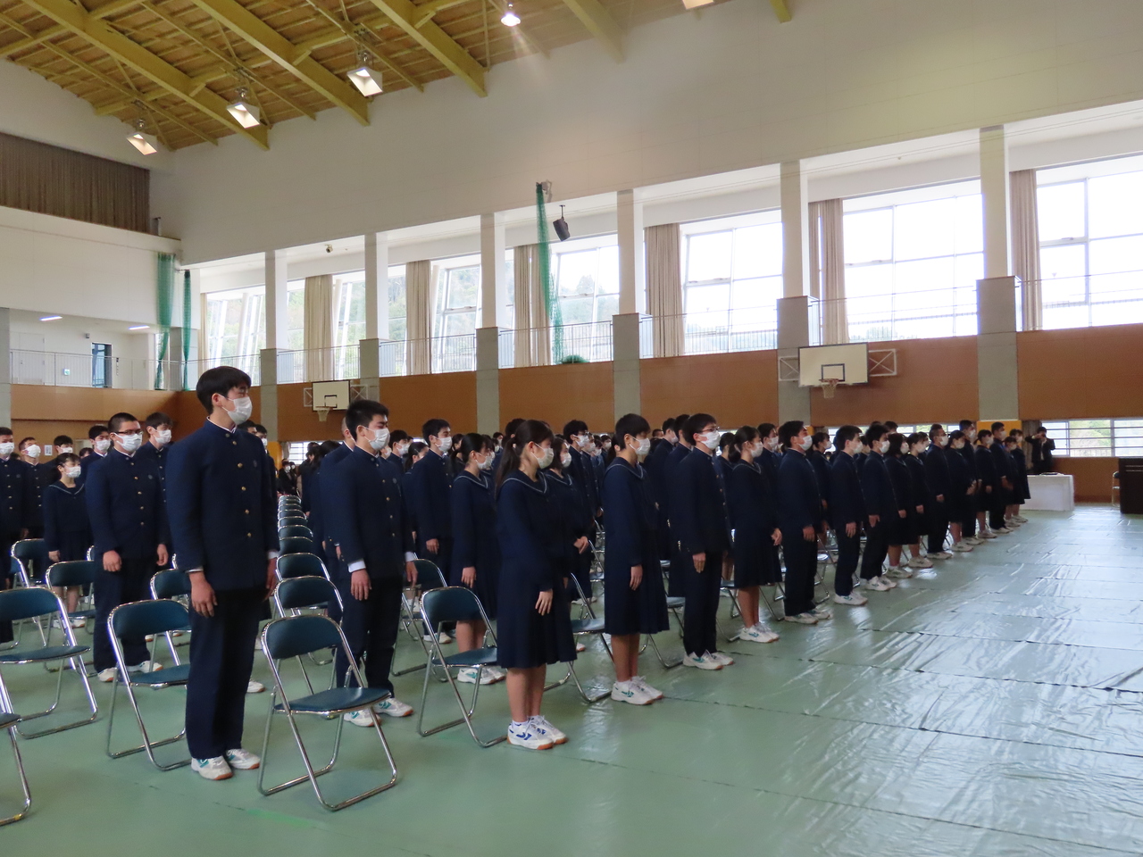 那珂川北中学校 第16回卒業証書授与式
