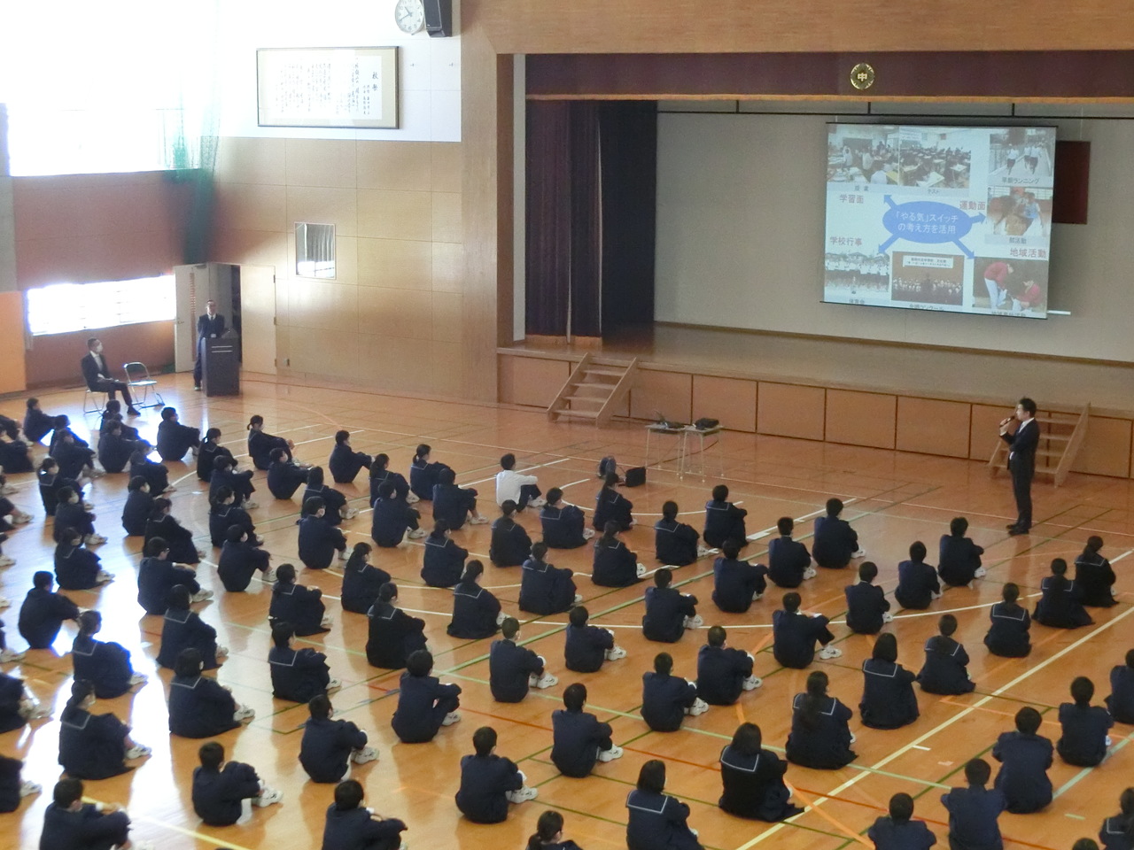那珂川北中学校　赴任式・始業式