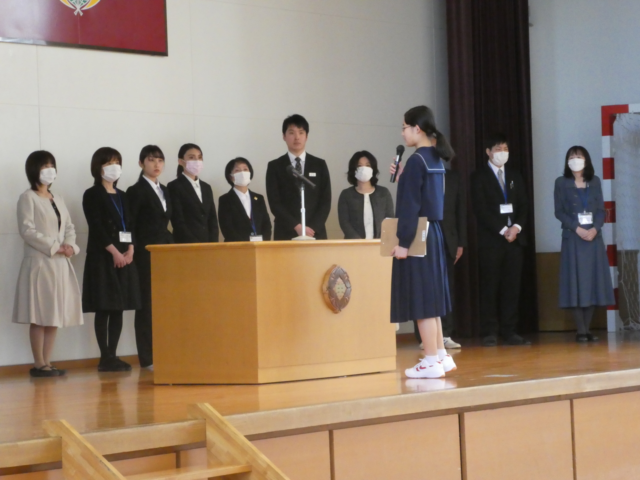 那珂川北中学校　赴任式・始業式