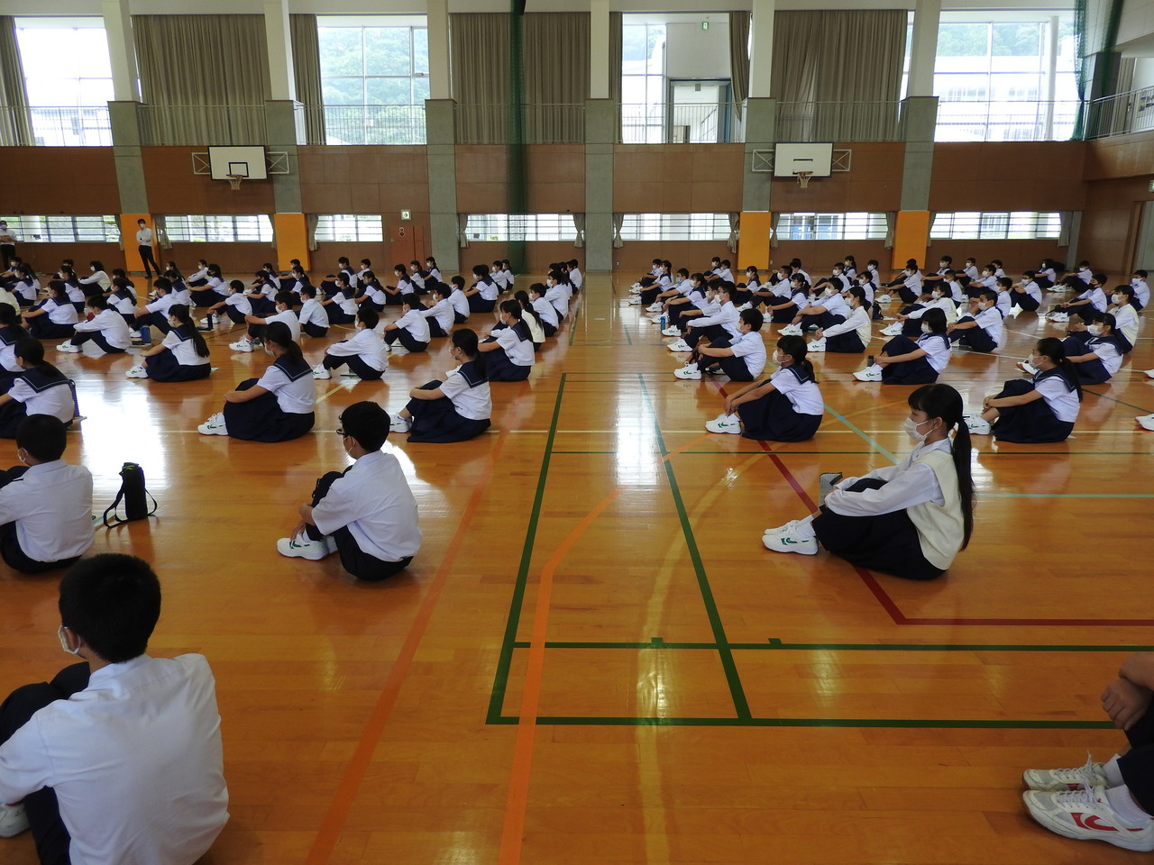 那珂川北中学校 対面式・生徒会オリエンテーション