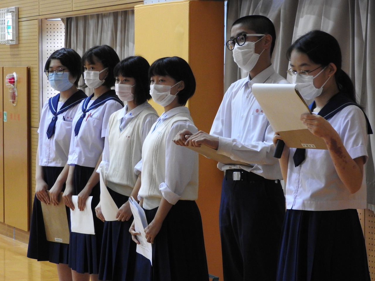 那珂川北中学校 対面式・生徒会オリエンテーション