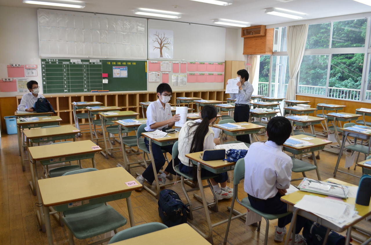 那珂川北中学校 分散登校