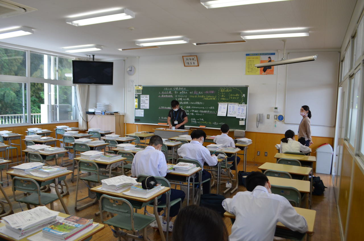 那珂川北中学校 分散登校