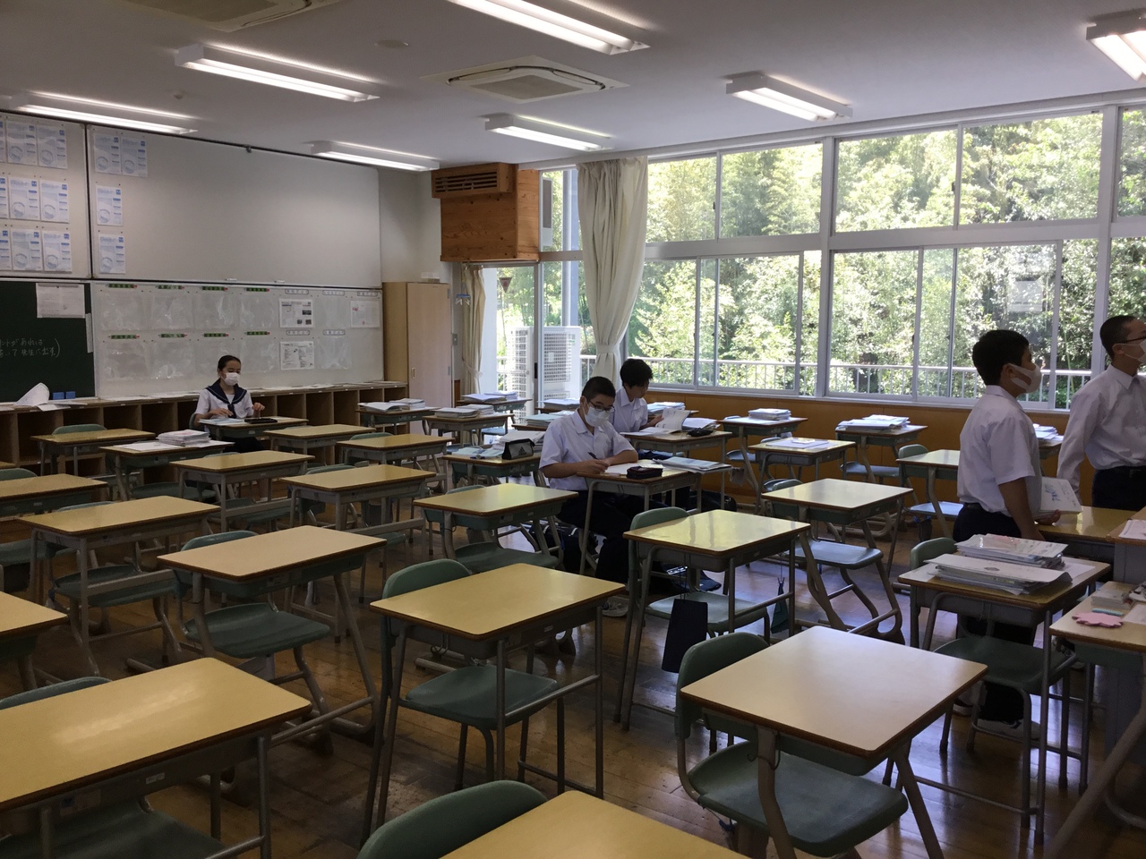那珂川北中学校 分散登校