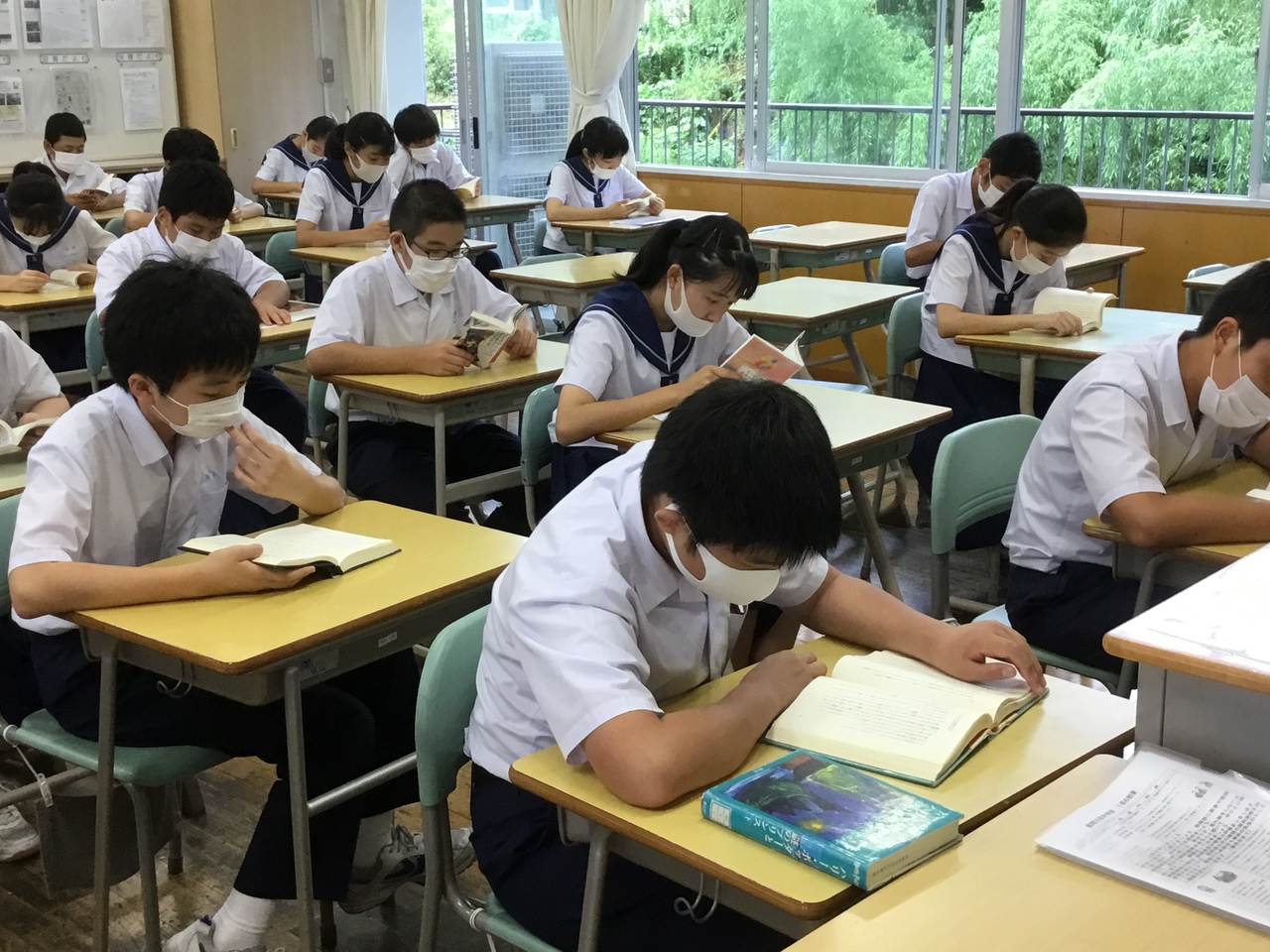那珂川北中学校 朝読書と英語の多読